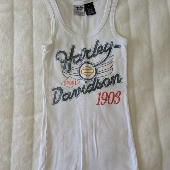 HARLEY-DAVIDSON TANK, TOP - SZ M - PERFECT CONDITION - Picture 2 of 3